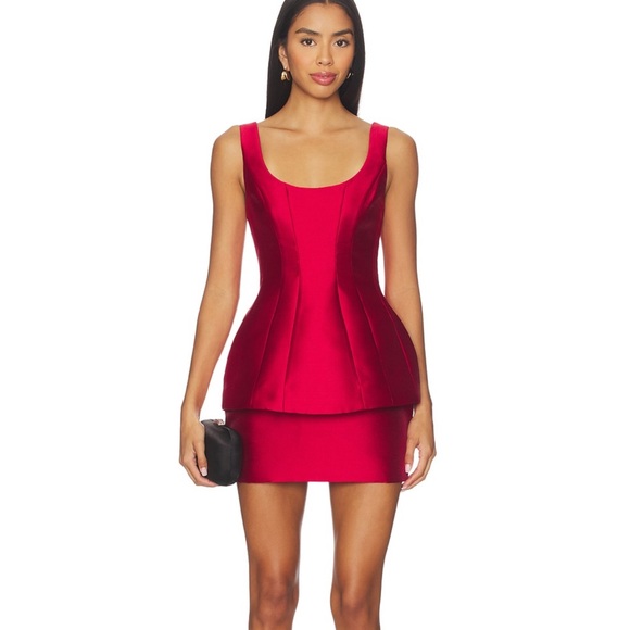 Amanda Uprichard Dresses & Skirts - Elegant Red Sleeveless Dress